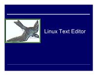 Linux Text Editor