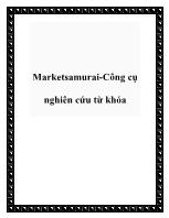Marketsamurai-Công cụ nghiên cứu từ khóa
