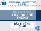 Môn tích hợp hệ thống - Bài 1: Tổng quan