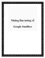 Những lầm tưởng về Google Sandbox