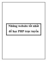 Những website tốt nhất để học PHP trực tuyến