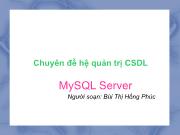 Phần 1: Tổng quan về MySQL