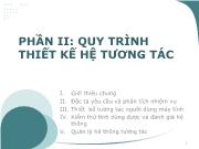 Phần II: Quy trình thiết kế hệ tương tác