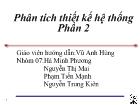 Phân tích thiết kế hệ thống Phần 2