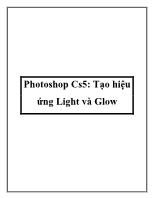 Photoshop Cs5: Tạo hiệu ứng Light và Glow