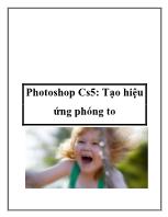 Photoshop Cs5: Tạo hiệu ứng phóng to