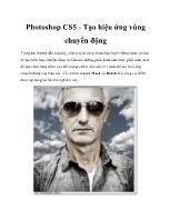 Photoshop CS5 - Tạo hiệu ứng vùng chuyển động