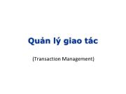 Quản lý giao tác (Transaction Management)