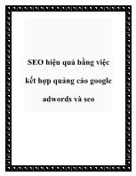 SEO hiệu quả bằng việc kết hợp quảng cáo google adwords và seo