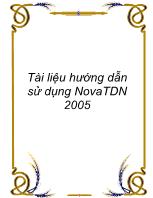 Tài liệu hướng dẫn sử dụng NovaTDN 2005