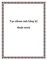 Tạo album ảnh bằng kỹ thuật mask