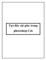 Tạo dây cột giày trong photoshop Cs6