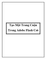 Tạo một trang cuộn trong Adobe Flash Cs6