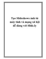 Tạo Slideshows ảnh từ máy tính và mạng xã hội dễ dàng với Slide.ly