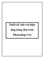 Thiết kế chữ với hiệu ứng bóng đèn tròn Photoshop Cs6