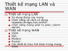 Thiết kế mạng LAN và WAN