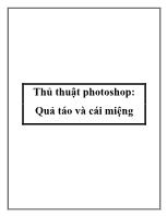 Thủ thuật photoshop: Quả táo và cái miệng