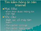 Tìm kiếm thông tin trên Internet