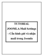TUTORIAL JOOMLA: Mail Settings - Cấu hình gửi và nhận mail trong Joomla