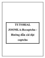TUTORIAL JOOMLA: Recaptcha - Hướng dẫn cài đặt captcha