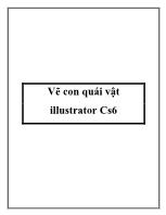 Vẽ con quái vật illustrator Cs6