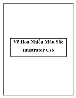 Vẽ hoa nhiều màu sắc Illustrator Cs6