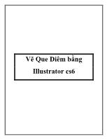 Vẽ que diêm bằng Illustrator cs6