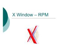 X Window – RPM