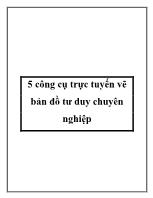 5 công cụ trực tuyến vẽ bản đồ tư duy chuyên nghiệp