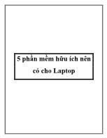 5 phần mềm hữu ích nên có cho Laptop