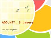 ADO.NET, 3 Layers - Ngô Ngọc Đăng Khoa