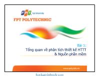 Bài 1: Tổng quan về phân tích thiết kế hệ thống thông tin & Nguồn phần mềm