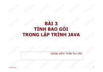 Bài 3 Tính bao gói trong lập trình java