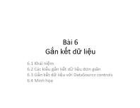 Bài 6 Gắn kết dữ liệu