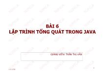 Bài 6 Lập trình tổng quát trong java