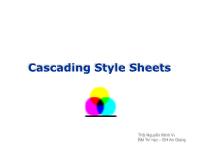 Bài giảng Cascading Style Sheets (CSS)