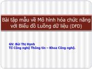 Bài tập mẫu về Mô hình hóa chức năng với Biểu đồ Luồng dữ liệu (DFD)