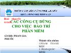 Bài thuyết trình Các công cụ dùng cho việc bảo trì phần mềm