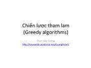 Chiến lược tham lam (Greedy algorithms)