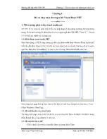 Chương 1: Mở và chạy một chương trình vs.net