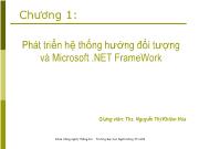 Chương 1 Phát triển hệ thống hướng đối tượng và Microsoft .NET FrameWork