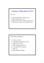 Chương 1- Tổng quan về JAVA