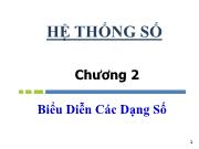 Chương 2 Biểu diễn các dạng số