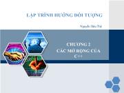 Chương 2 Các mở rộng của C++