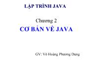 Chương 2 Cơ bản về java