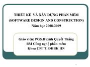 Chương 2. Thiết kế phần mềm (Software Design)