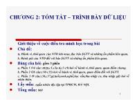 Chương 2: Tóm tắt – trình bày dữ liệu