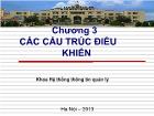 Chương 3 Các cấu trúc điều khiển