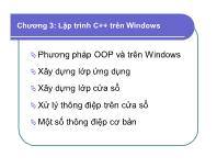 Chương 3: Lập trình C++ trên Windows