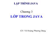 Chương 3 Lớp trong java